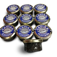 Чорна ікра руського осетра PLATINUM (50 г) скло