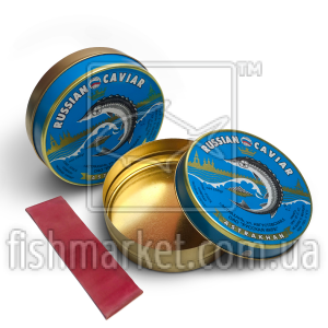 Банка жестяна для чорної ікри 250 грам. (Russian Caviar) Банка жестяна для чорної ікри 250 грам. (Russian Caviar)