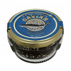 Черная икра зернистая осетра CAVIAR MALOSSOL, 50 г, стекло