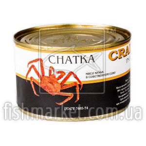 М'ясо краба у власному соку Extra CHATKA з/б (240 г)