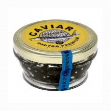 Черная икра осетра CAVIAR MALOSSOL PREMIUM, 100 г, стекло