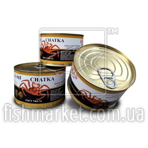 М'ясо краба у власному соку CHATKA з/б (240 г)