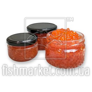Ікра горбуші ПРЕМІУМ 100 г, скло