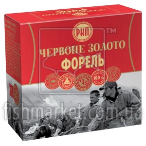 Икра лососевая форели премиум Красное Золото, 100г, в коробке