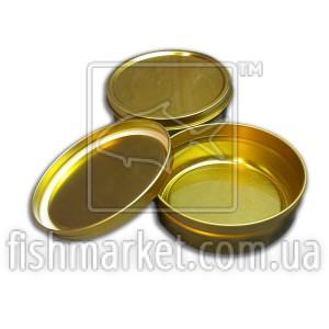 Банка жестяна для чорної ікри 250 грам. (золото), вакуум