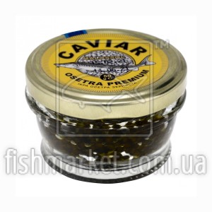 Черная икра осетра CAVIAR MALOSSOL PREMIUM, 50 г, стекло
