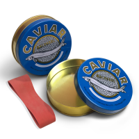 Банка жестяна для чорної ікри 250 грам. (Caviar Malossol)