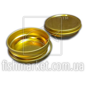 Банка жестяна для чорної ікри 50 грам. (золото), вакуум