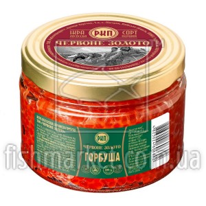 Икра горбуши премиум Красное Золото, 500г Икра горбуши премиум Красное Золото, 500г