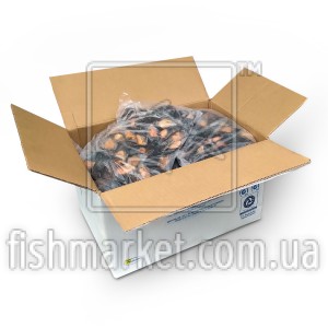 Мидии в полуракушке в/м 80-100 Blue Shell (CHL) (10x1кг)