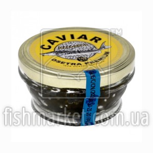Черная икра осетра CAVIAR MALOSSOL PREMIUM, 100 г, стекло
