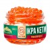 Икра лососевая кеты Остров, 100г Икра лососевая кеты Остров, 100г