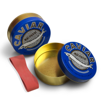 Банка жестяна для чорної ікри 500 грам. (Caviar Malossol) Банка жестяна для чорної ікри 500 грам. (Caviar Malossol)
