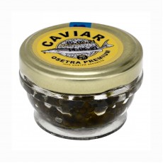 Черная икра осетра CAVIAR MALOSSOL PREMIUM, 30 г, стекло