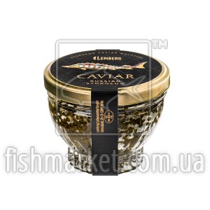 Черная икра русского осетра Lemberg 150 г, стекло