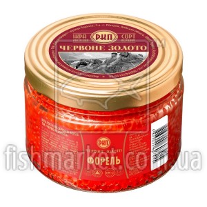 Икра форели премиум Красное Золото, 500г