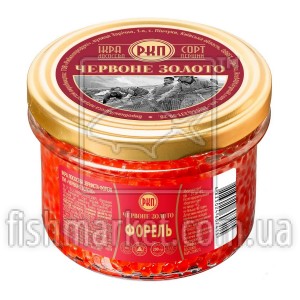 Икра форели премиум Красное Золото, 200г