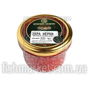 Икра нерки премиум Красное Золото, 200г