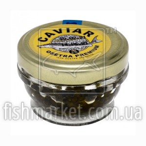 Черная икра осетра CAVIAR MALOSSOL PREMIUM, 30 г, стекло
